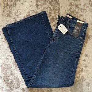 NWT Levi's Indigo Blue High-Rise Wide Leg Jeans 27 x 32